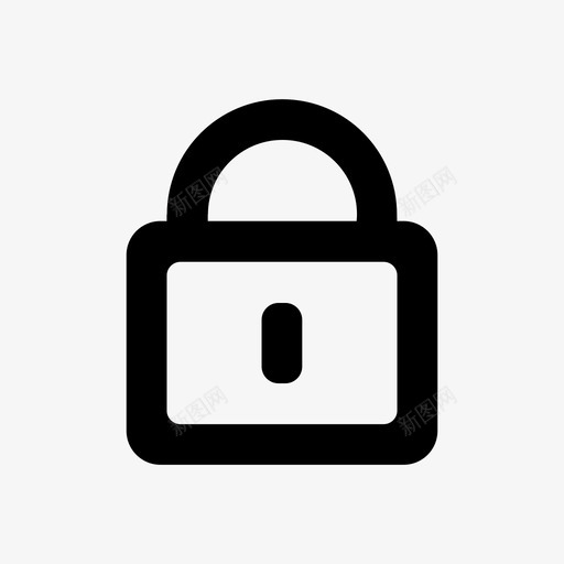锁定锁隐私私人图标svg_新图网 https://ixintu.com 安全 实线图标 私人 锁定锁 隐私