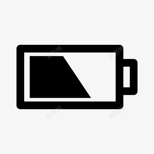 半电池50haft图标svg_新图网 https://ixintu.com 50 haft ui元件 半电池