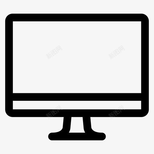 计算机监视器图标svg_新图网 https://ixintu.com 监视器 计算机