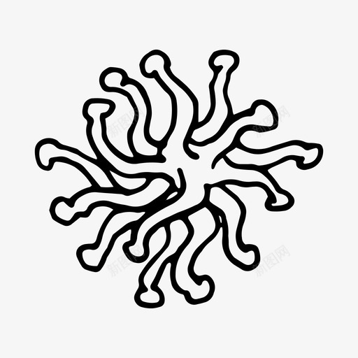 微生物细菌疾病图标svg_新图网 https://ixintu.com 微生物 疾病 病毒 细菌