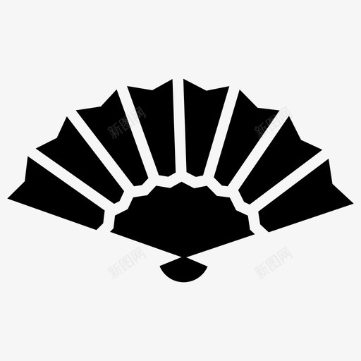 手扇亚洲风凉风图标svg_新图网 https://ixintu.com 亚洲风 凉风 手扇 杂七杂八