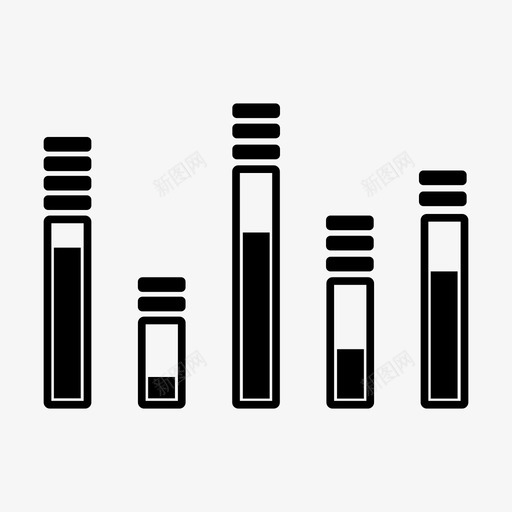 均衡器条形图图表图标svg_新图网 https://ixintu.com 列 图形 图表 均衡器 条形图
