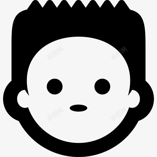 长着尖尖头发的男人脸人人的象形图图标svg_新图网 https://ixintu.com 人 人的象形图 长着尖尖头发的男人脸
