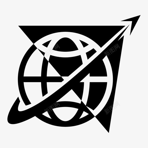 世界地球互联网图标svg_新图网 https://ixintu.com 世界 互联网 地球
