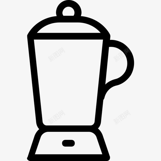 榨汁机电器搅拌机图标svg_新图网 https://ixintu.com 厨房 搅拌机 榨汁机 电器 食品线图标