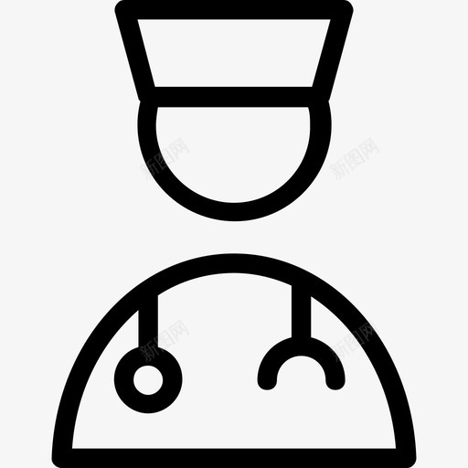 医生头像医疗助理图标svg_新图网 https://ixintu.com 医生 医疗助理 医疗线图标 外科医生 头像