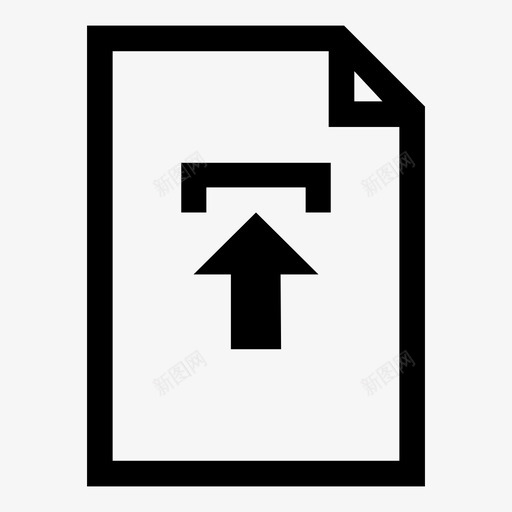 上载模板操作向上箭头图标svg_新图网 https://ixintu.com 上载模板 向上方向 向上箭头 操作 模板操作