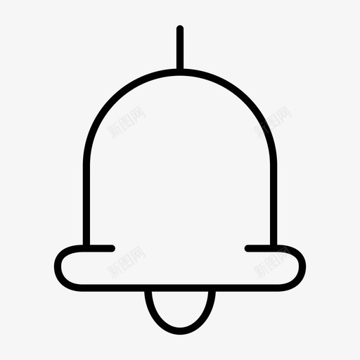 钟声通知铃声图标svg_新图网 https://ixintu.com 学校 寺庙 通知 钟声 铃声