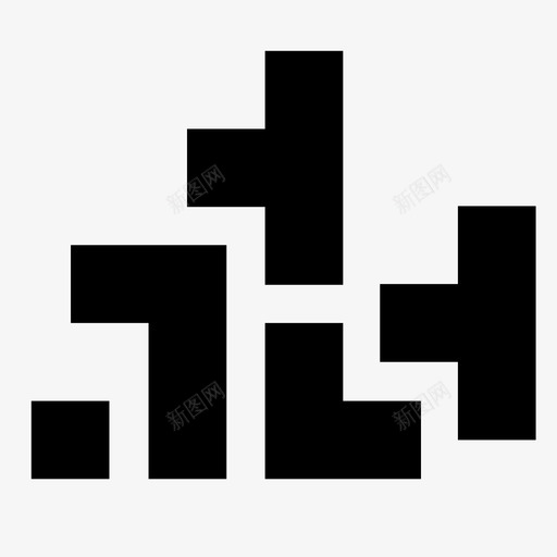 俄罗斯方块砖块建筑图标svg_新图网 https://ixintu.com 俄罗斯方块 建筑 游戏 电子游戏 砖块