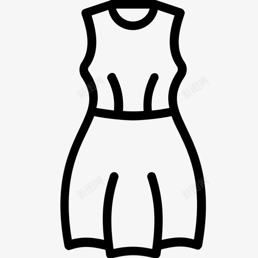 采购产品poof连衣裙poof连衣裙服装图标svg_新图网 https://ixintu.com poof连衣裙 女士 女士服装轮廓集合 服装 采购产品poof连衣裙