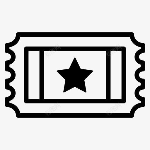 门票入场券音乐会门票图标svg_新图网 https://ixintu.com 优惠券 入场券 日常生活 电影票 门票 音乐会门票