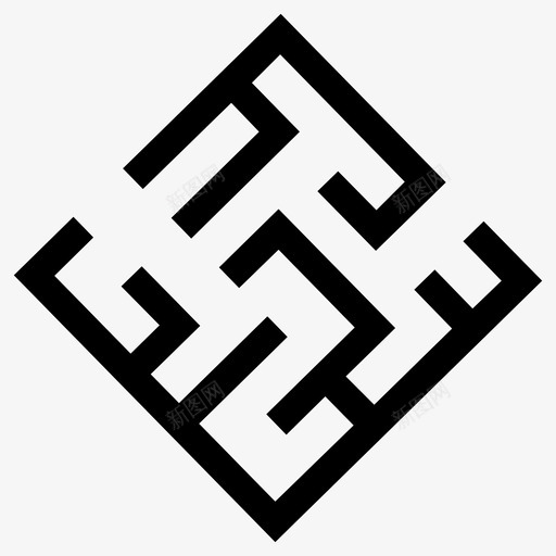 大胆迷宫寻找迷宫图标svg_新图网 https://ixintu.com 大胆迷宫 寻找 解决方案 路径 迷宫 迷宫迷宫