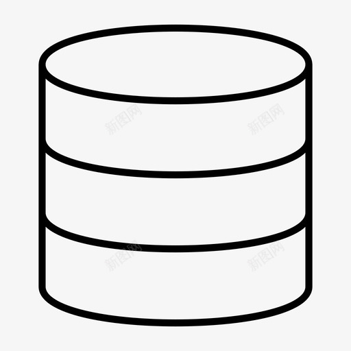 数据库数据存储服务器图标svg_新图网 https://ixintu.com 数据存储 数据库 服务器