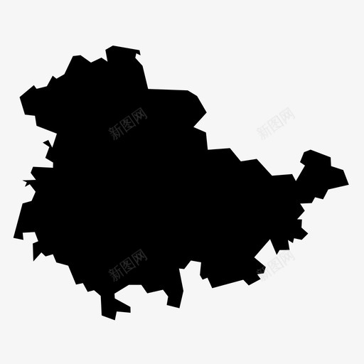 图林根埃尔福特德国图标svg_新图网 https://ixintu.com 图林根 地图 埃尔福特 州 德国 德国各州