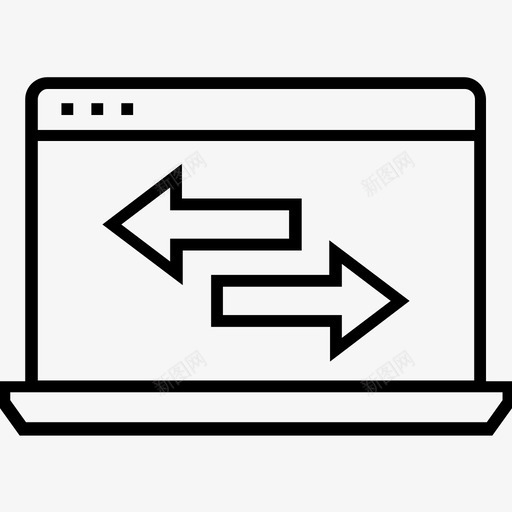 网站优化数据共享笔记本电脑图标svg_新图网 https://ixintu.com 1400网页和搜索引擎优化平面线图标 同步 数据共享 笔记本电脑 网站优化