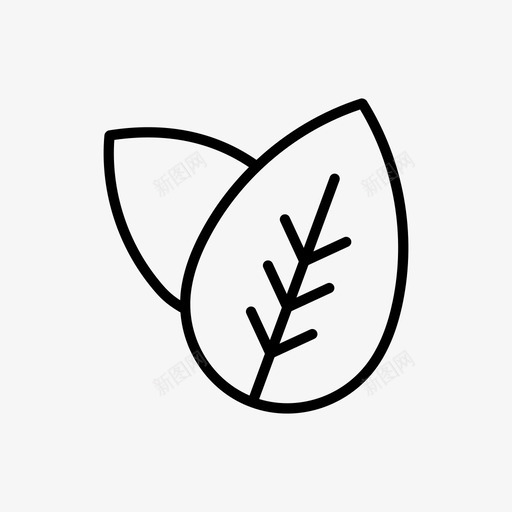 叶子花园草本植物图标svg_新图网 https://ixintu.com 叶子 植物 自然 花园 草本植物