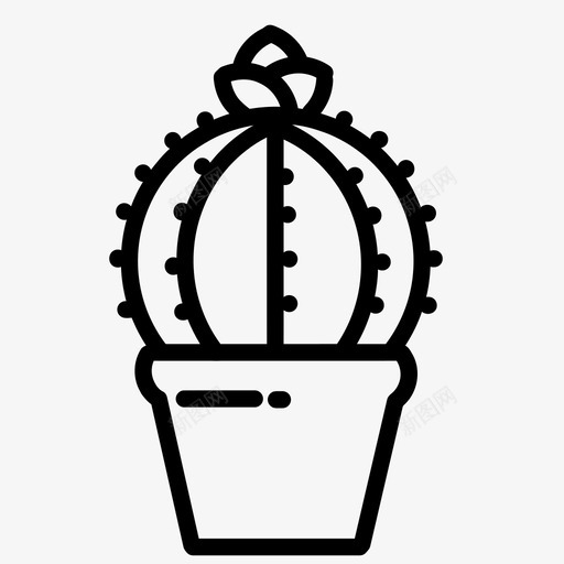 植物仙人掌花园图标svg_新图网 https://ixintu.com 仙人掌 植物 盆栽 花园