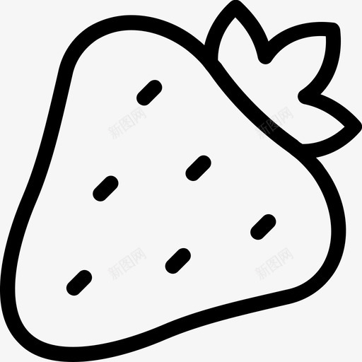 草莓减肥食物图标svg_新图网 https://ixintu.com 健康 减肥 水果 草莓 食物 食物线图标