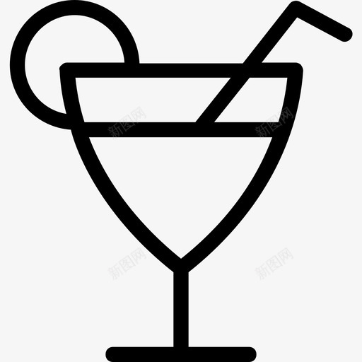 柠檬水饮料玻璃杯图标svg_新图网 https://ixintu.com 果汁 柠檬水 派对和庆典系列图标 玻璃杯 饮料