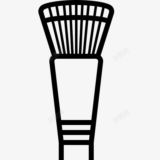 化妆刷美容绘画图标svg_新图网 https://ixintu.com 化妆刷 女人美容轮廓 粉 绘画 美容