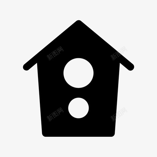 鸟舍花园鸟巢图标svg_新图网 https://ixintu.com 农业 农业和园艺第一卷 树木 泉水 花园 鸟巢 鸟舍