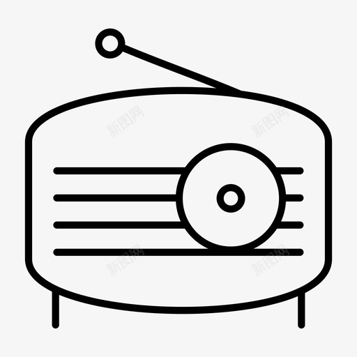 老式收音机收音机天线收音机电台图标svg_新图网 https://ixintu.com 传输 收音机天线 收音机电台 立体声音响 老式收音机