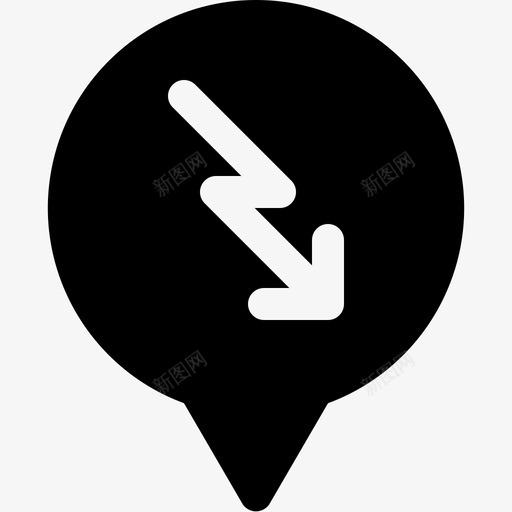 闪光灯电标记图标svg_新图网 https://ixintu.com 发电厂 标记 电 电源 闪光灯