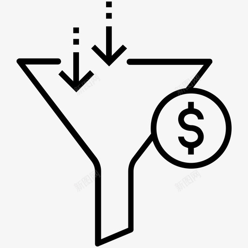 销售漏斗经济过滤图标svg_新图网 https://ixintu.com 1400网页和搜索引擎优化平面线图标 经济 货币过滤器 过滤 销售漏斗