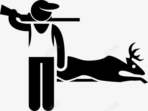 偷猎者动物猎人图标svg_新图网 https://ixintu.com 偷猎 偷猎者 动物 狩猎 猎人 非法 非法活动犯罪