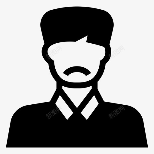 年轻人化身男性图标svg_新图网 https://ixintu.com 人物 化身 化身铭文图标 年轻人 男性