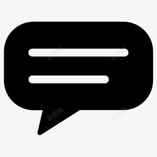 留言讲话泡泡聊天图标svg_新图网 https://ixintu.com 留言 聊天 讲话泡泡