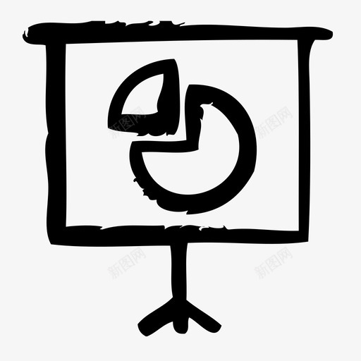 饼图业务会议图标svg_新图网 https://ixintu.com 业务 会议 工作 演示 研讨会 草图 饼图