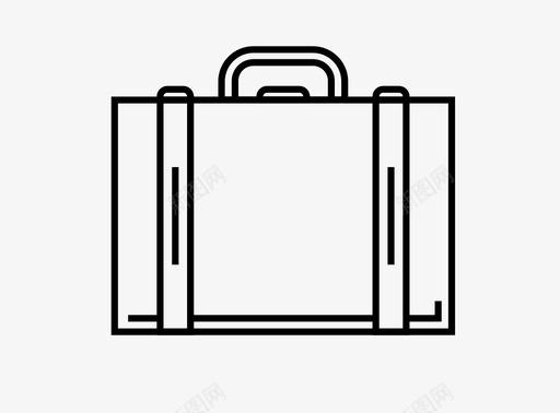 公文包办公室手提箱图标svg_新图网 https://ixintu.com 公文包 办公室 手提箱 日常用品