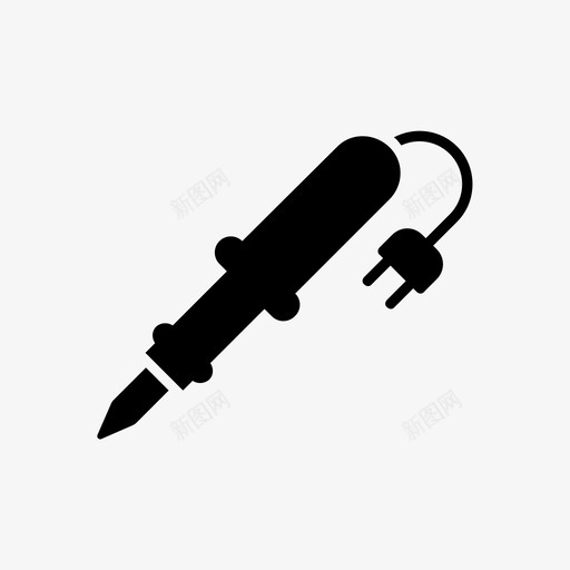 烙铁物联网图标svg_新图网 https://ixintu.com 烙铁 物联网