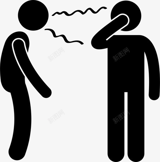 口臭异味人类疾病疾病症状综合征图标svg_新图网 https://ixintu.com 人类疾病疾病症状综合征 口臭 异味