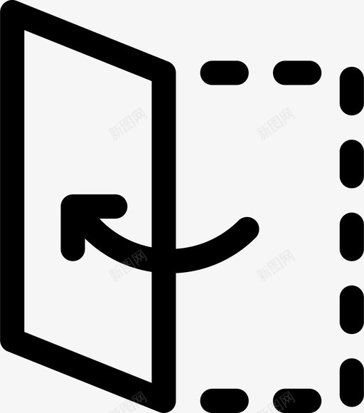 翻字母笔记图标svg_新图网 https://ixintu.com 动词和箭头 字母 笔记 纸 翻