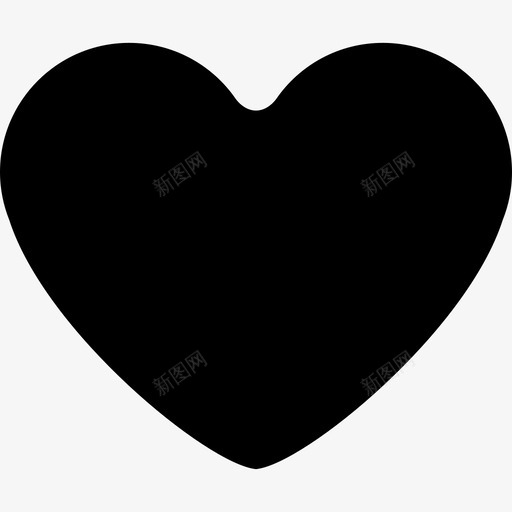 心形状基本用户界面图标svg_新图网 https://ixintu.com 基本用户界面 形状 心