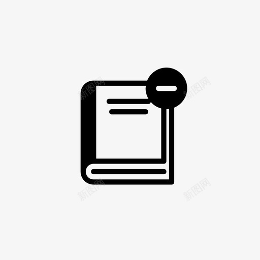 删除词典图书添加删除词典图标svg_新图网 https://ixintu.com 删除词典 图书 添加删除词典