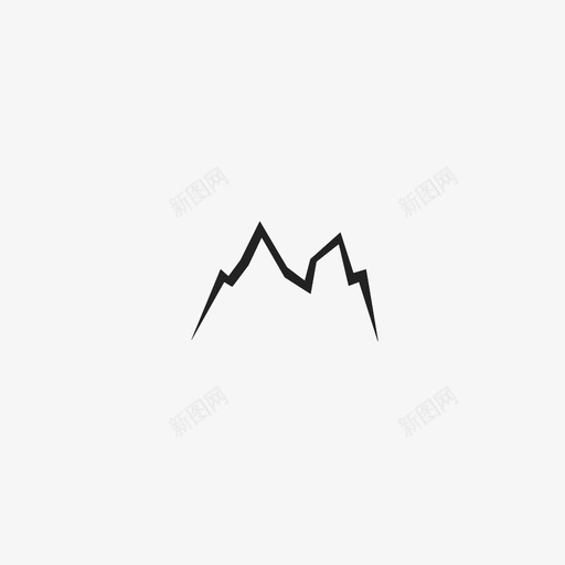 山自然荒野图标svg_新图网 https://ixintu.com 山 自然 荒野