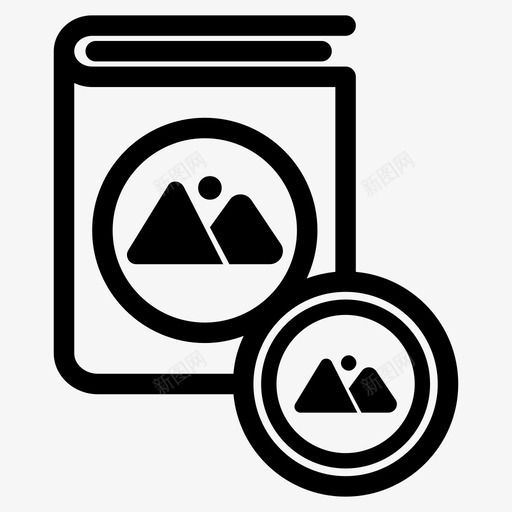 相册库图像照片图标svg_新图网 https://ixintu.com 图像 墙纸 照片 相册 相册库