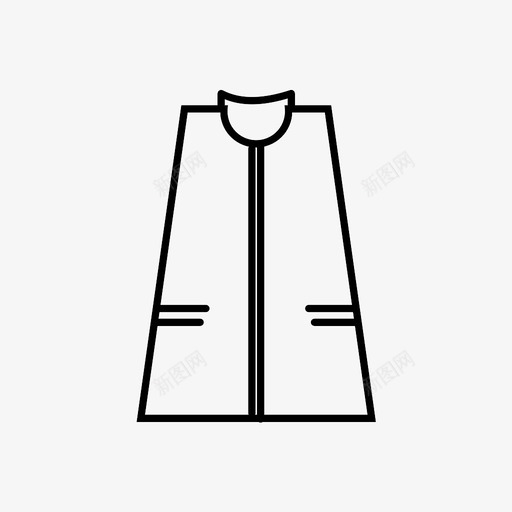 雨披斗篷衣服图标svg_新图网 https://ixintu.com 斗篷 穿着 缝纫 衣服 雨披