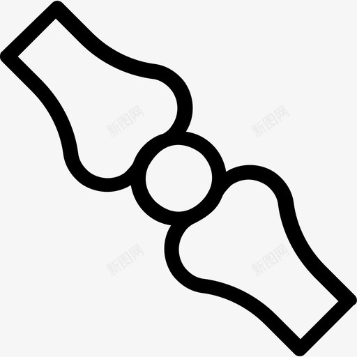 骨关节骨膝图标svg_新图网 https://ixintu.com 医疗线图标 膝 膝关节 骨 骨关节 骨骼