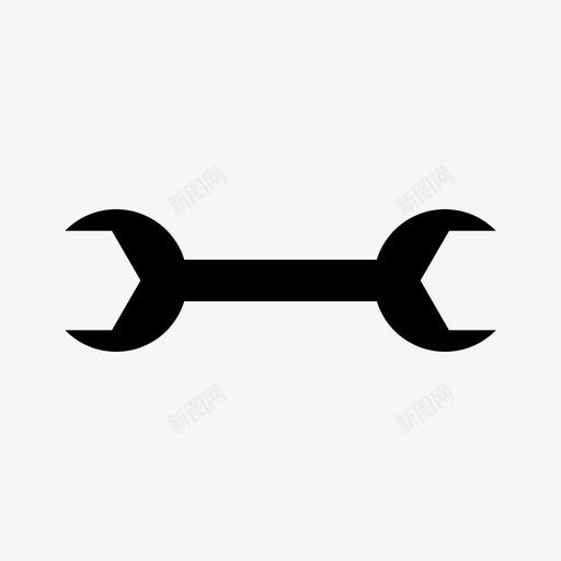 扳手双开口扳手技工图标svg_新图网 https://ixintu.com 双开口扳手 扳手 技工 最爱的套装4 管道 维修