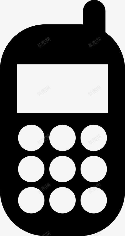 智能手机手机商务卷1图标svg_新图网 https://ixintu.com 商务卷1 手机 智能手机
