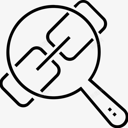 链接检查器后台建设放大镜图标svg_新图网 https://ixintu.com 1400网页和搜索引擎优化平面线图标 后台建设 放大镜 链接检查器