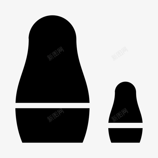 奶妈娃娃装饰嵌入图标svg_新图网 https://ixintu.com mnml20 俄罗斯 奶妈娃娃 嵌入 藏 装饰