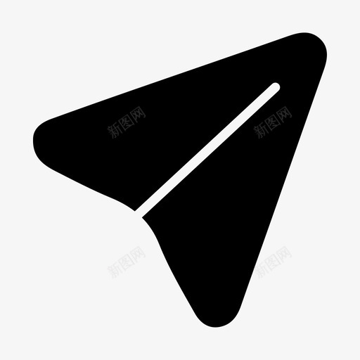 纸飞机飞机飞行图标svg_新图网 https://ixintu.com 发送 纸飞机 飞机 飞行