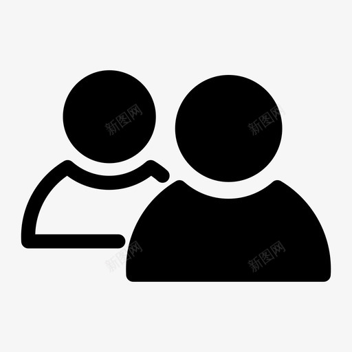 联系人朋友成员图标svg_新图网 https://ixintu.com 人 成员 朋友 联系人