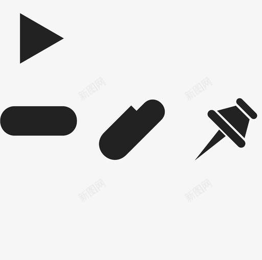 曲别针svg_新图网 https://ixintu.com 曲别针