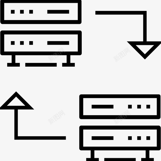 数据交换备份客户机服务器图标svg_新图网 https://ixintu.com 1400网络和搜索引擎优化平面线图标 备份 客户机服务器 数据交换 数据共享
